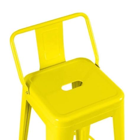 Pack 2 Unidades Silla Alta Tolix Amarillo-6