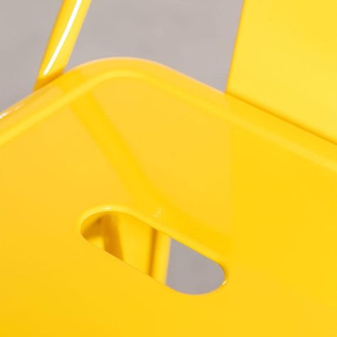 Pack 2 Unidades Silla Alta Tolix Amarillo-7