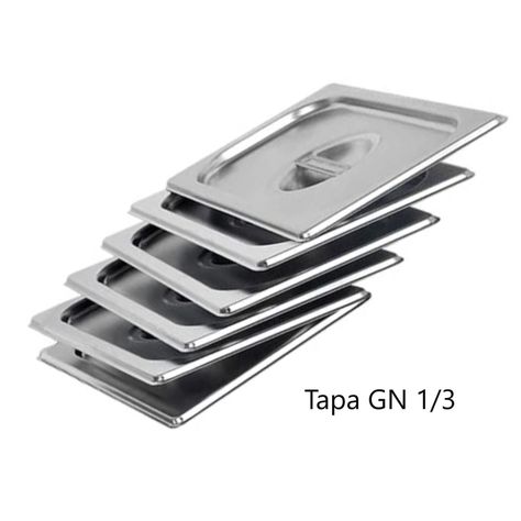 Pack 6 Tapas Gastronómicas para GN 1/3 Acero Inox-2