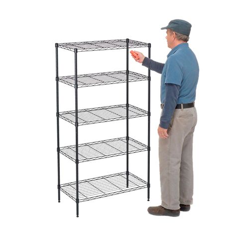 Estante Epóxico 60x35x150 cm. Acero 5 bandejas Cap. 150 kg.-0