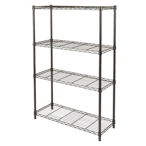Estante 90x35x150 cm. Acero Pintado 4 bandejas Capacidad 480 kg.-2