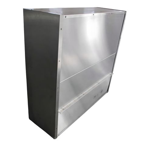 Campana Industrial Mural 1x1 mt. Acero Inoxidable-3