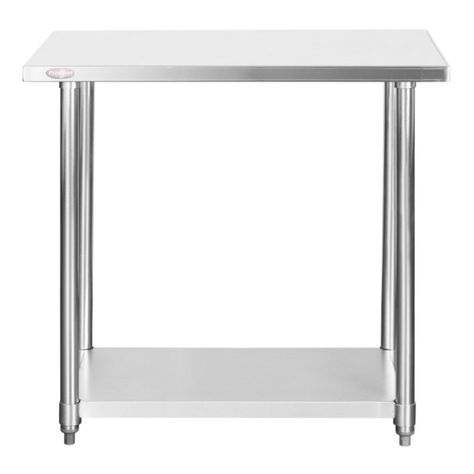 Mesón Central 90x60x85 cm Acero Inoxidable-0
