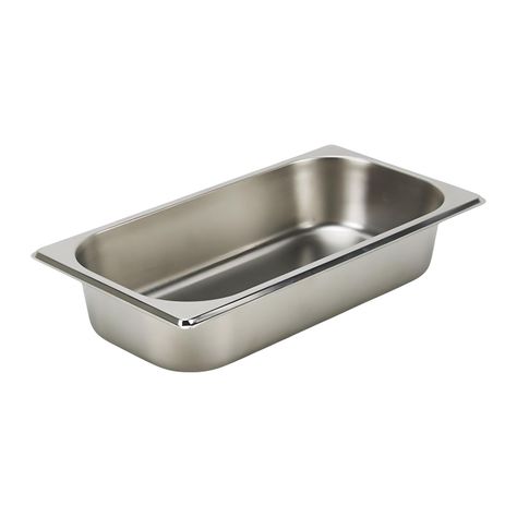 Pack 6 Depósitos Gastro GN 1/3 x 65 mm Acero Inox-1