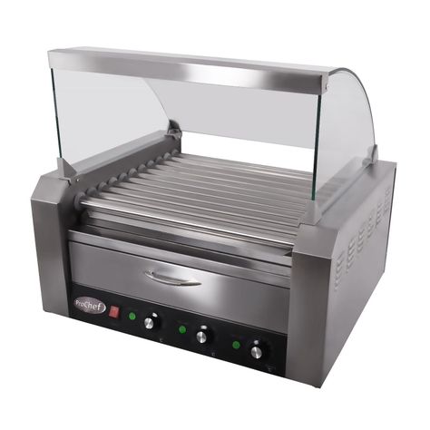 Roller Hot Dogs 11 Rodillos con Mantenedor de Pan-0