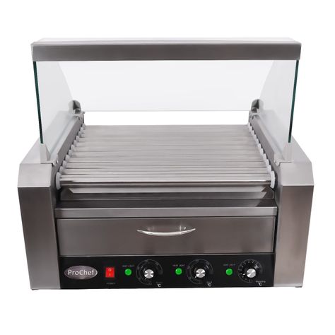 Roller Hot Dogs 11 Rodillos con Mantenedor de Pan-1