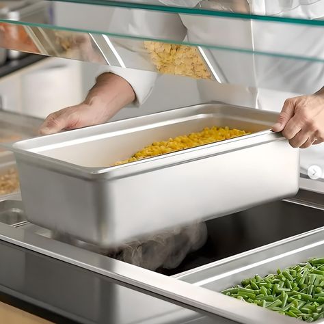 Pack 6 Depósitos Gastro GN 1/1 x 150 mm Acero Inox-2