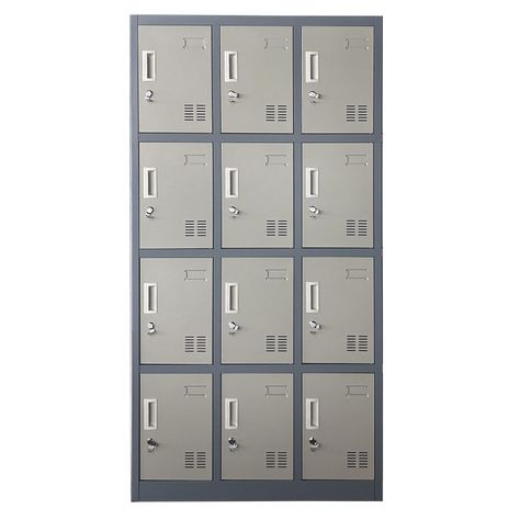 Locker Casillero metálico 3 Cuerpos 12 Puertas-0