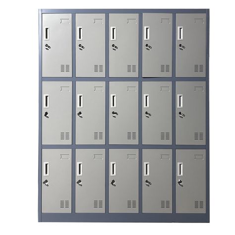 Locker Casillero Metálico 5 cuerpos 15 puertas-0
