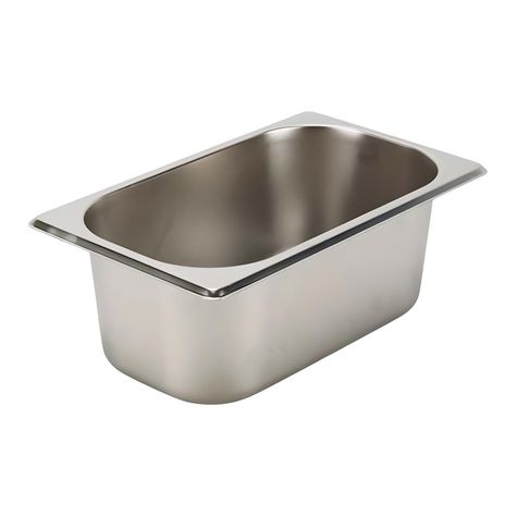 Pack 6 Depósitos Gastro GN 1/4 x 100 mm Acero Inox-1