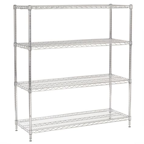 Estante Cromado 4 Bandejas 120x45x150 cm Capacidad 800 kg.-1