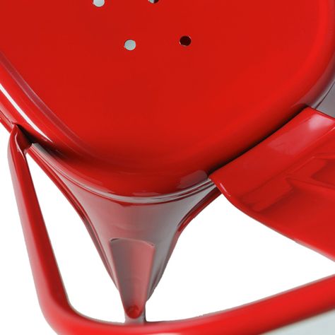 Pack 4 Unidades Silla Tolix Rojo Brillante-3