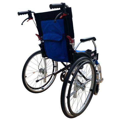 Silla de Ruedas Aluminio Ultra Liviano Aro 20-Azul-1