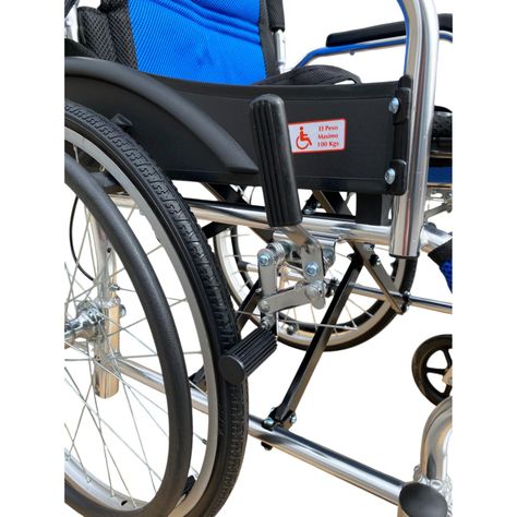 Silla de Ruedas Aluminio Ultra Liviano Aro 20-Azul-7
