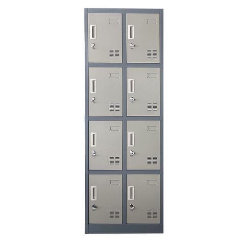 Locker Casillero metálico 2 Cuerpos 8 Puertas-0