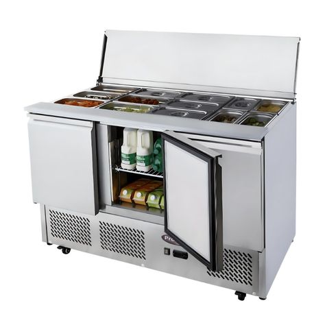 Mesón Refrigerado Saladette 137 Cm. 380 Lt Ac. Inox. ESL3850-0