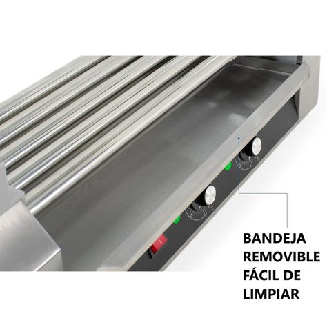 Roller Calentador Hot Dogs 5 Rodillos ProChef-2