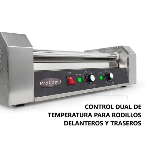 Roller Calentador Hot Dogs 5 Rodillos ProChef-3