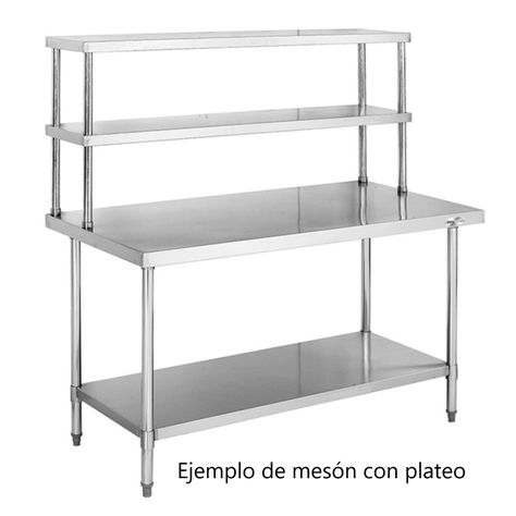 Plateo o Pasa Platos 90x35 Cm ProChef Acero Inoxidable-2