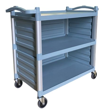 Carro Servicio Grande Cerrado 100x50x92 Gris-0