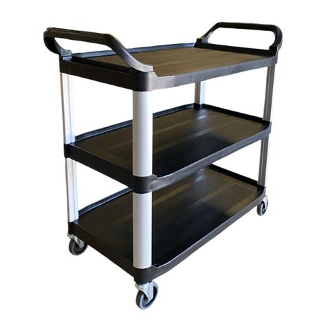 Carro Servicio  Grande XL 103x50x96  Negro-0