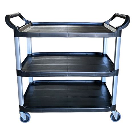 Carro Servicio  Grande XL 103x50x96  Negro-4