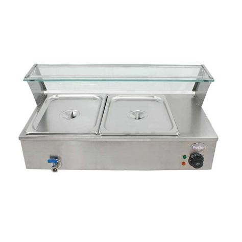 Vitrina de Calor Baño María Sobremesa 2 x GN 1/2-1