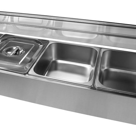 Vitrina de Calor Baño María Sobremesa 2 x GN 1/2-8