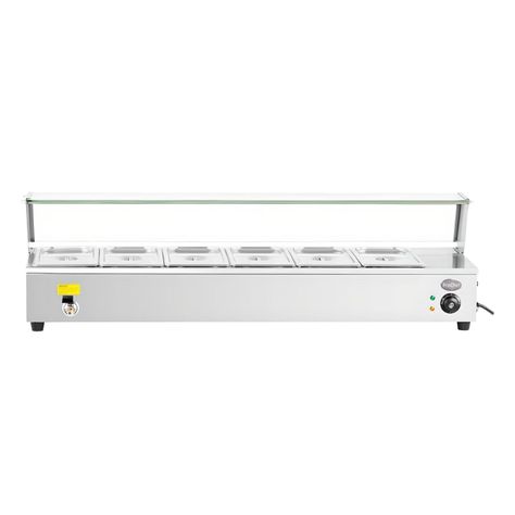 Vitrina de Calor Baño María Sobremesa 6 x GN 1/2-1