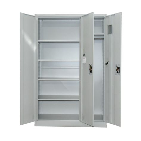 Armario de Acero 90x40x185 cm. 7 Espacios. 2 Cuerpos 3 Puertas-3