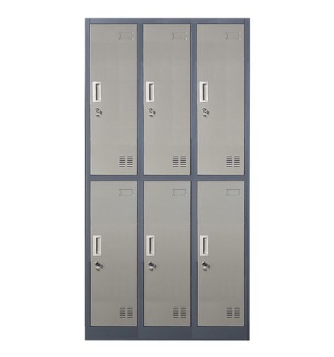 Locker Casillero metálico 3 Cuerpos 6 Puertas-0