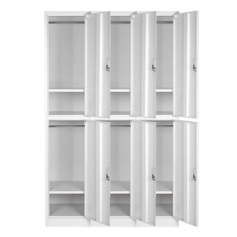 Locker Casillero metálico 3 Cuerpos 6 Puertas-1