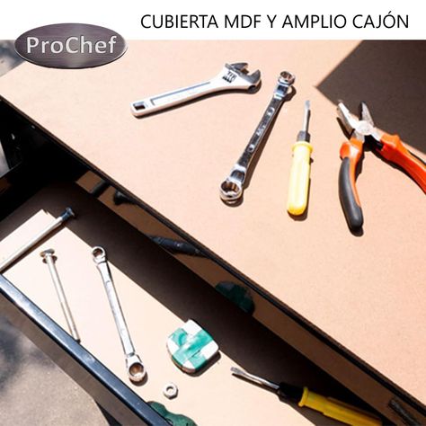 Banco de Trabajo con cajón y Respaldo 120x60 cm.-4