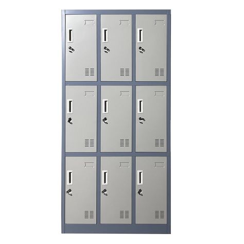 Locker Casillero metálico 3 Cuerpos 9 Puertas-0