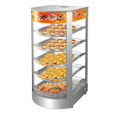 Vitrina de Calor 35 cm. Acero Inox. 30 a 80°C ET-LD-1P-W-1