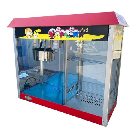 Máquina Pop Corn o Cabritas con Vitrina Mantenedora-0