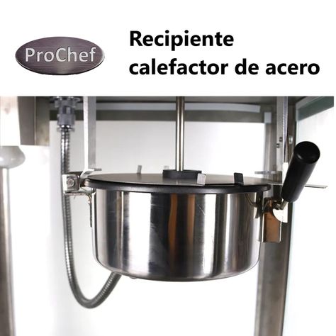 Máquina Pop Corn o Cabritas con Vitrina Mantenedora-3