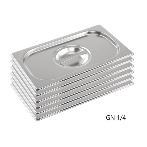 Pack 6 Tapas Gastronómicas para GN 1/4 Acero Inox-5