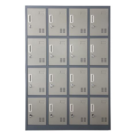 Locker Casillero Metálico 4 cuerpos 16 puertas-0