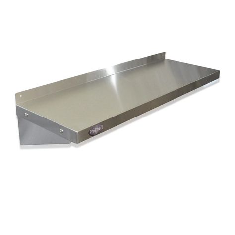 Repisa Mural Lisa 130x30 cms Acero Inoxidable WS-1300-0
