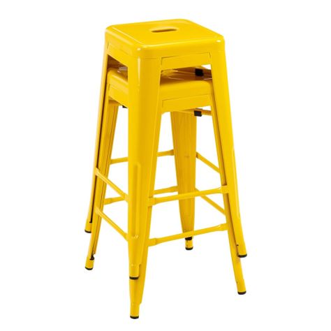 Pack 2 Unidades Piso Alto Tolix Amarillo-1