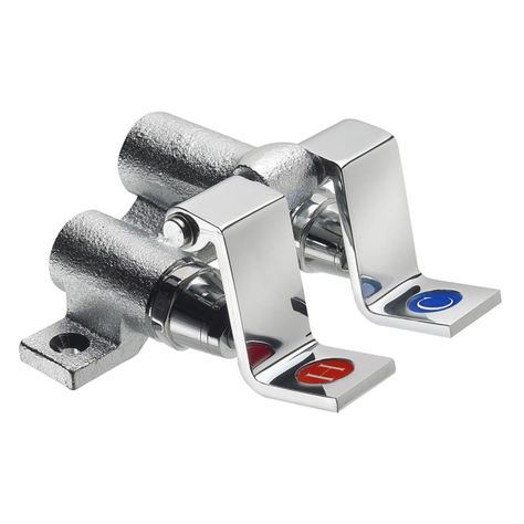 Lavamanos Acción Pedal Acero Inox. con grifería-3