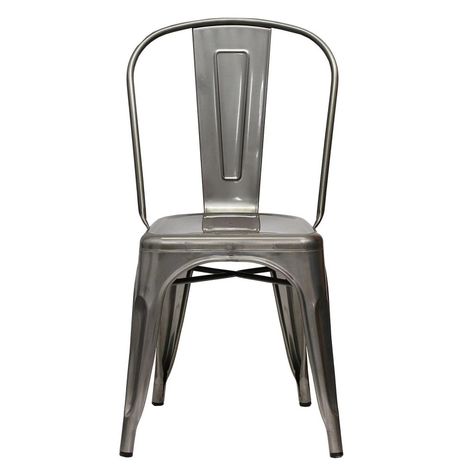 Pack 4 Unidades Silla Tolix Gris Gunmetal-4