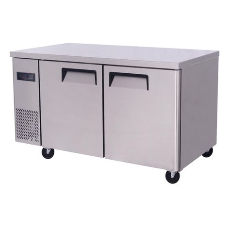 Mesón Refrigerado 120 Cm Acero Inox. 2 Ptas 290 Lt-5