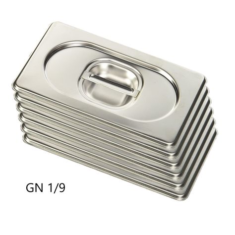 Pack 6 Tapas Gastronómicas para GN 1/9 Acero Inox-4