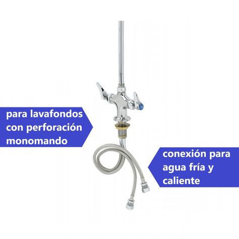 Llave Pre Lavado Pre Wash Monomando Alta presión-2