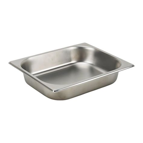 Pack 6 Depósitos Gastro GN 1/2 x 65 mm Acero Inox-1