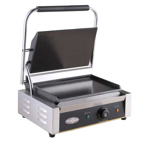 Plancha Sandwichera Panini Grill Lisa Acero Inox.-0