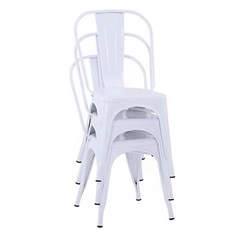 Pack 3 Unidades Silla Tolix Blanco-1