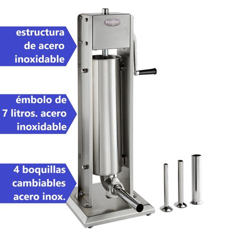 Embutidora Manual Vertical 7 Litros ProChef-3